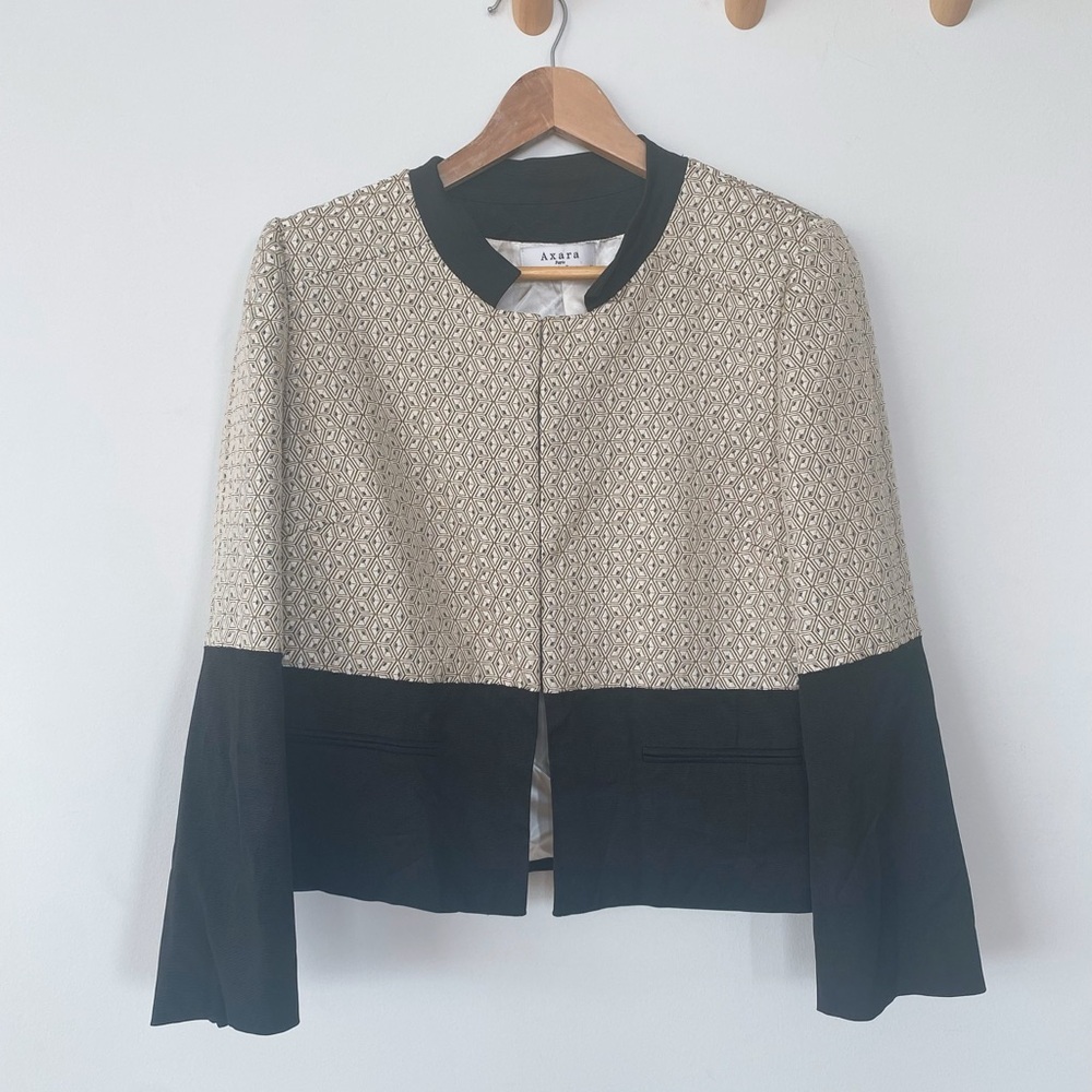 AX Paris Black and Cream Blazer